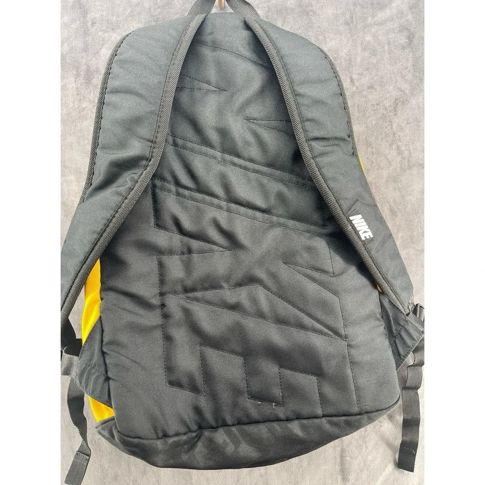 Rare VTG‎ Nike Y2K Soccer Backpack #13 Yellow Black School Sports Bag Unisex